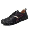 Verano 2026 Nuevos Mocasines de Cuero Genuino Hechos a Mano para Hombre Zapatos Casuales de Cuero Moda Exterior Versátiles Talla Grande Zapatos para Conducir para Hombre