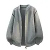 Vendedor Quente Transfronteiriço Marca da Moda Cor Clássica Bloco de Cores Gola Alta Cardigan Malha Vestuário de Lã Masculino Camisa de Lã