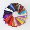 Pañuelo cuadrado de satén de 90 cm de color sólido para mujer transfronterizo, pañuelo para el cuello, pañuelo para la cabeza, satén, moda, brillante, seda, fabricantes, venta al por mayor
