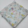Tela de Bordado Floral de Malla Hecha a Mano con Hilo Multicolor Tela Bordada para Camisola Hanfu