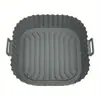 Bandeja de Silicona para Hornear en Freidora de Aire Amazon, Bandeja de Horno Cuadrada Plegable Tridimensional, Bandeja Especial para Horno Freidora de Aire, Tapete de Silicona