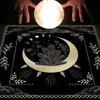 Mantel de Tarot Tela Esterilla Tarjeta de Tarot Fase Lunar Sol Árbol de la Vida Mantel de Terciopelo