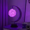 Luz de estrelas e lua LED Amazon transfronteiriça bola de rattan de maçã luminária de mesa criativa corda de cânhamo ferro USB luz noturna decorativa