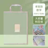 Design de Zíper Espesso Durável Bolsa de Documentos de Malha Transparente A4 Grande Capacidade Bolsa de Armazenamento Portátil para Classificação de Matérias de Estudante