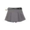 Para Comercio Exterior Europeo y Americano Transfronterizo Ropa de Mujer Aliexpress Más Vendido Moda de Verano Versátil Falda Corta de Cintura Alta con Cinturón