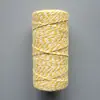 Al por mayor nuevo cuerda de algodón de dos colores tejida a mano DIY doble hebra color etiqueta negra cuerda de algodón fina cuerda para tamales 2mm