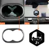 Adequado para Dodge Challenger Challenge Fibra de Carbono Modificação de Interior Estrutura Porta-Copos Traseiro Adesivo Decorativo