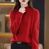 Venta al por mayor transfronteriza de suéteres de punto de manga larga para mujer nuevos de otoño e invierno, tops tipo pullover de talla grande, artículo popular de exportación