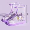 Botas de Lluvia para Niños Cubrezapatos Impermeable Antideslizante Cubrepies a Prueba de Lluvia para Niños y Niñas Alumnos Cubrebotas de Lluvia de Tacón Alto Engrosado Zapatos para Agua