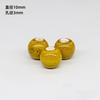 Jingdezhen atacado esmalte flor amarelo contas de cerâmica contas soltas de cerâmica material para pingente pulseira colar diy com contas feitas à mão