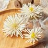 Simulação de garra de caranguejo, cabeça de flor de crisântemo, 2 grandes, 1 pequena cabeça de flor falsa, pequena caixa de flores frescas, cabeça de flor, enfeite de cabeça de flor de seda, atacado e varejo