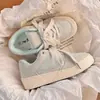Zapatos de Cuero con Panel de Panal para Mujer 2025 Otoño Nuevos Versátiles Estudiante Suela Gruesa Casual Blancos Tendencia Ins