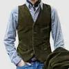 Chaleco de pana estilo retro americano para hombre, chaqueta informal estilo británico, de Amazon Independent Station Tooling, transfronterizo