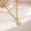 Collar con Colgante de Corazón Personalizado de Moda de Amazon para Mujer, Accesorio Versátil Hip-Hop, Collar de Moda Transfronterizo Europeo y Americano