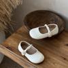 Zapatos de Cuero para Niñas 2025 Primavera y Otoño Nuevos Zapatos Infantiles Niñas Pequeñas Princesa Suela Suave Calzado Velcro Zapatos para Bebés