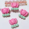 Accesorios de Resina de Tulipán Girasol Brillante DIY Pegamento de Crema Funda para Teléfono Móvil Pasador Hecho a Mano Material para Joyería