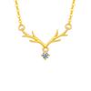 Yi Lu tiene su collar, collar chapado en oro para niñas, collar para mujer de color dorado, oro rosa, colgante de diamantes, cadena de clavícula, conjunto de cadena