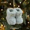 Botinhas de Pelúcia de Natal Transfronteiriças, Botas Curtas, Enfeites de Natal Criativos, Decorações Coloridas de Tecido, Pendentes para Árvore de Natal