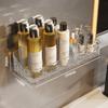 Prateleira de Armazenamento para Vaso Sanitário Sem Furos Montada na Parede Banheiro Lavatório Parede Prateleira de Armazenamento para Cosméticos