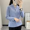 Camiseta Térmica Macia Outono e Inverno para Mulheres, Gola Alta de Manga Longa, Top à Prova de Frio e Quente, Jaqueta de Lã, Camada Base para Esportes ao Ar Livre
