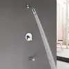 Rociador de Ducha Empotrado en Pared, Boquilla Ahorradora de Agua Presurizada, Juego de Válvula Mezcladora de Agua Caliente y Fría para Baño de Hotel, Juego de Ducha