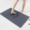 Alfombrillas de Suelo de Barro Diatómico de Color Sólido para Baño de Casa, Alfombrillas Antideslizantes que Absorben Agua y de Secado Rápido, Alfombrillas de Suelo para Baño