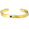 Pulsera Oro Europea y Americana transfronteriza 12 constelaciones pulsera abierta regalo de vacaciones regalo familiar grabado pulsera de acero inoxidable