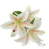 Flores de lírio artificiais, plantas em vaso, flores de seda, peças decorativas para salas de estar e mesas de jantar, arranjos florais para decoração de casa e de fundo de casamento