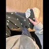 Pijama de Terciopelo con Estampado de Cachorros y Niña Linda para Mujer, Estilo Otoño e Invierno, Moño de Encaje, Manga Larga, Pantalón Largo, Conjunto de Ropa de Casa