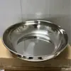 Bacia Espessa Não Magnética de Aço Inoxidável 32CM e Bacia Panela Quente Doméstica Cozinha Panela de Ovo Lavar Vegetais Lavar Rosto Lavar Arroz Comercial