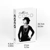 Revista de Moda Plegable Libro de Simulación Inglés Simple Mesa de Centro Libro Falso Libro de Exhibición Hotel Villa Lujo Ligero Vestido Suave