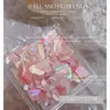 Joias para Nail Art Celebridade da Internet Explosivas Pedaços de Concha Ultrafinos Cor Mágica Irregular Pedaços Naturais de Abalone Decorações para Nail Art