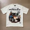 Comercio Exterior Transfronterizo Hellstar Hellstar Marca de Tendencia Europea y Americana Talla Grande Holgada Sudadera Camiseta Casual de Manga Corta para Hombre y Mujer