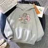 Hoodies Engraçados de Gato Transfronteiriços Aliexpress 2025 Moda Feminina Kawaii Coreano Harajuku Moletons Femininos