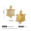 Manualidad de Goteo de Aceite Tema Océano Forma de Tortuga Estrella de Mar Caracola Pulsera DIY Hecha a Mano Collar Accesorios de Joyería