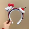 Grampo de Cabelo/Faixa de Cabelo Fofa Desenho Animado Laço Estampa de Leopardo Cabeça de Gato Versão Larga Acessórios Fofos para Cabelo de Menina Novos Outono e Inverno