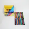 Giz de Cera 6 Cores 8 Cores 12 Cores 24 Cores Pastéis de Óleo Infantis Arte Graffiti Conjunto Não Mancha Atacado