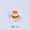 Juguete de Comida de Hamburguesa Pequeña Tridimensional Dibujos Animados Hecho a Mano Accesorios para Joyería DIY Pegamento de Crema Resina Pequeños Accesorios Paquete de Materiales para Pasador de Pelo