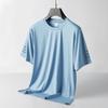 Camiseta de Secado Rápido de Verano para Hombre, Seda de Hielo Delgada Transpirable Cuello Redondo Manga Corta Ropa Deportiva para Correr, Fitness para Mujer, Transpirable y de Secado Rápido