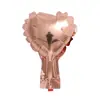 Balão de Filme de Alumínio Rosa Dourado Amor 5 Polegadas Folha de Alumínio Proposta Casamento Confissão Balão Vermelho Dourado Champagne Aniversário Vermelho