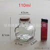 Botella de vidrio con tapón de corcho, botella de aromaterapia, botella portavelas, botella de la suerte, botella de deseos, botella casera para yogur y pudín, botella para té de flores y condimentos