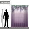 1 Pieza Mosquitero con Patrón Floral Impresión Digital 3D Venta Directa de Fábrica Decoración para Dormitorio Sala de Estar Pantalla de Cortina Floral Perforada para Barra