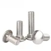En Stock Tornillos de Carruaje de Acero Inoxidable 316 de Cabeza Redonda Pequeña M6-M12 Tornillos de Carruaje Tornillos para Estanterías