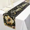 Camino de Mesa Transfronterizo de Nuevo Estilo con Acabado de Alta Gama, Mantel de Cumpleaños de Dibujos Animados, Mantel Individual para Mesa de Comedor, Decoración de Sala de Estar, Decoración de Fiesta, Camino de Mesa Personalizado