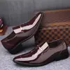 Zapatos de Piel de Vacuno de Cuero Genuino Primavera para Hombre Combinan con Todo Estilo Coreano Zapatos de Vestir de Negocios para Hombres Jóvenes Casual Británico Zapatos de Boda