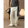 Pantalones de Moda Coreana de Nueva Colección Primavera-Verano con Diseño de Capas No Desmontable para Mujer Que Te Hacen Ver Más Alta