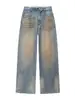 Marca Z Comércio Exterior Transfronteiriço Za Estilo Europeu e Americano Moda Feminina 2026 Primavera Novo Jeans Casual de Cintura Média Rasgado com Barra