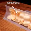 Acabado mate apto para alimentos, sellado hermético de ocho lados, bolsas autosellables para productos secos, nueces y bocadillos variados; bolsas transparentes, de mano, con cierre tipo zip