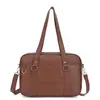 Bolsa de Ombro Uniforme JK Estilo Japonês 2024 Feminina Transversal Bidimensional Bolsa de Trabalho Bolsa de Mão Simples Estilo Preppy Bolsa Quadrada Pequena