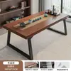 Conjunto de mesa e cadeiras de chá em novo estilo Zen Chinês, mesa de chá modelo 2026 novo, mesa de chá grande simples para varanda de casa